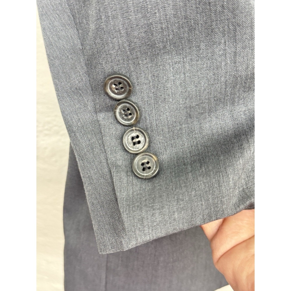 Lauren Ralph Lauren Mens Blazer 52R Blue/ Grey Wool 2 Button Coat Professional - Picture 2 of 10